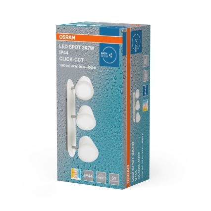Osram - LED σποτ μπάνιου SPOT 3xLED/7W/230V IP44 3000/4000K