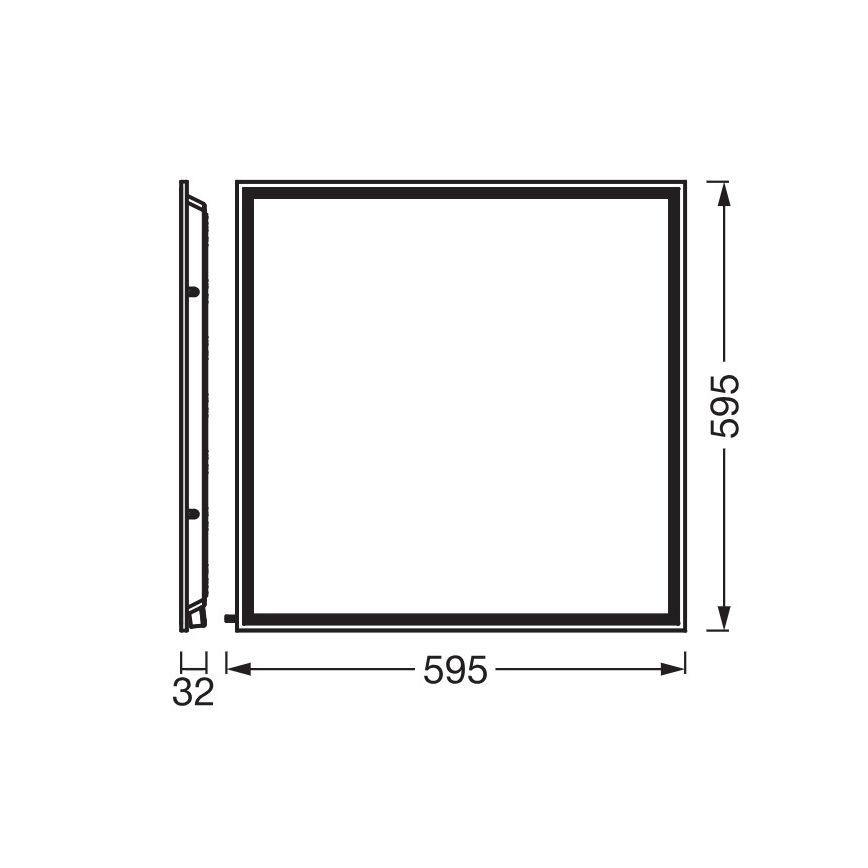Osram - LED πάνελ για ψευδοροφή ESSENTIAL LED/40W/230V 3000/4000/6500K 60x60 cm