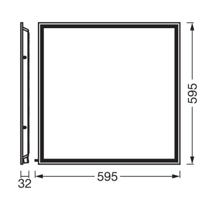 Osram - LED πάνελ για ψευδοροφή ESSENTIAL LED/50W/230V 3000/4000/6500K 60x60 cm UGR19