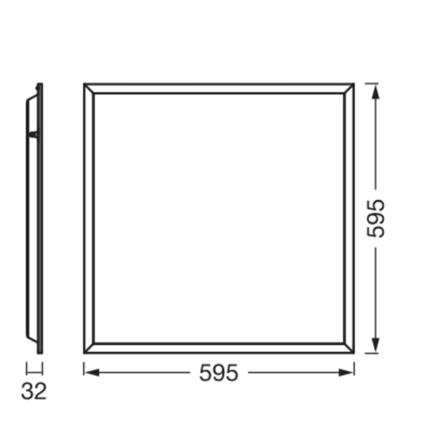 Osram - LED πάνελ για ψευδοροφές PANEL ESSENTIAL LED/50W/230V 3000/4000/6500K 60x60 cm λευκό