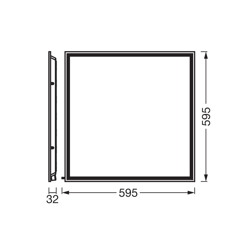 Osram - LED πάνελ ψευδοροφής ESSENTIAL LED/40W/230V 3000/4000/6500K 60x60 cm UGR19