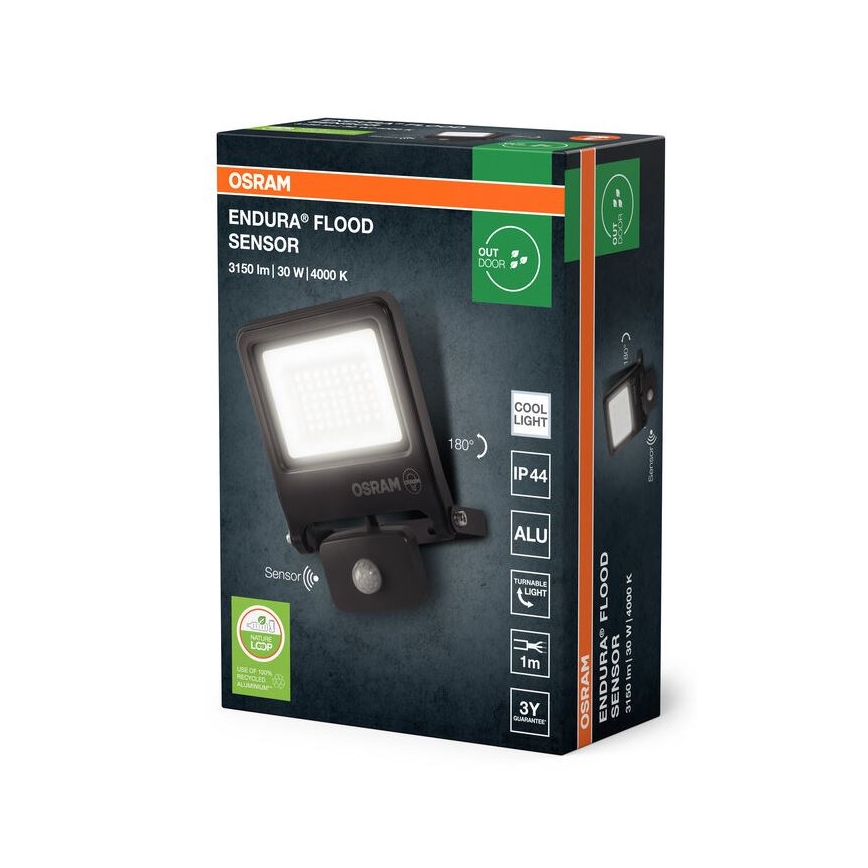 Osram - LED προβολέας με αισθητήρα ENDURA LED/30W/230V IP44