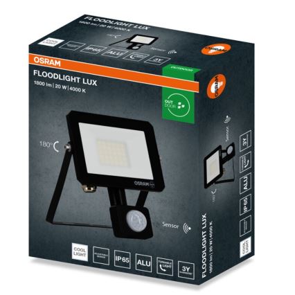 Osram - LED προβολέας με αισθητήρα FLOODLIGHT LED/20W/230V 4000K IP65