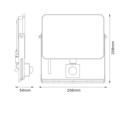 Osram - LED προβολέας με αισθητήρα FLOODLIGHT LED/50W/230V 4000K IP65