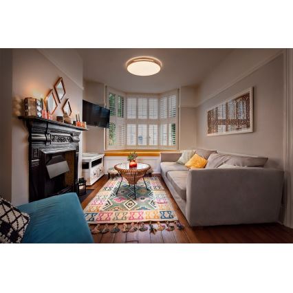 Osram - LED Ρυθμιζόμενη πλαφονιέρα ORBIS WOODBURRY LED/16W/230V Ø 30 εκ.