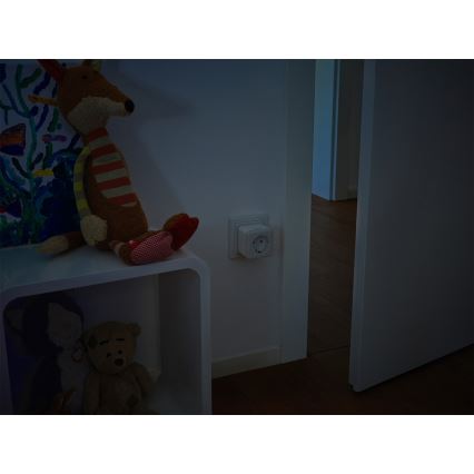 Osram - Ρυθμιζόμενη LED πρίζα SCHUKO SMART+ NIGHTLIGHT με ενσωματωμένο φωτισμό, 3680W/230V, Wi-Fi