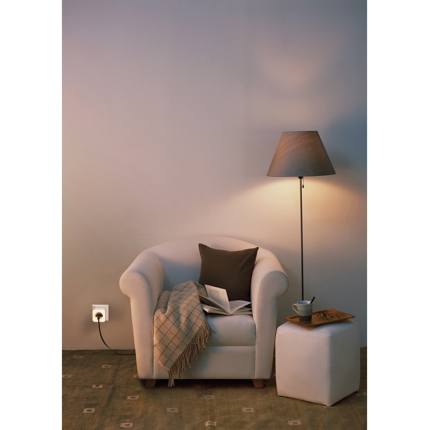 Osram - Ρυθμιζόμενη LED πρίζα SCHUKO SMART+ NIGHTLIGHT με ενσωματωμένο φωτισμό, 3680W/230V, Wi-Fi