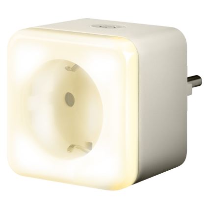 Osram - Ρυθμιζόμενη LED πρίζα SCHUKO SMART+ NIGHTLIGHT με ενσωματωμένο φωτισμό, 3680W/230V, Wi-Fi