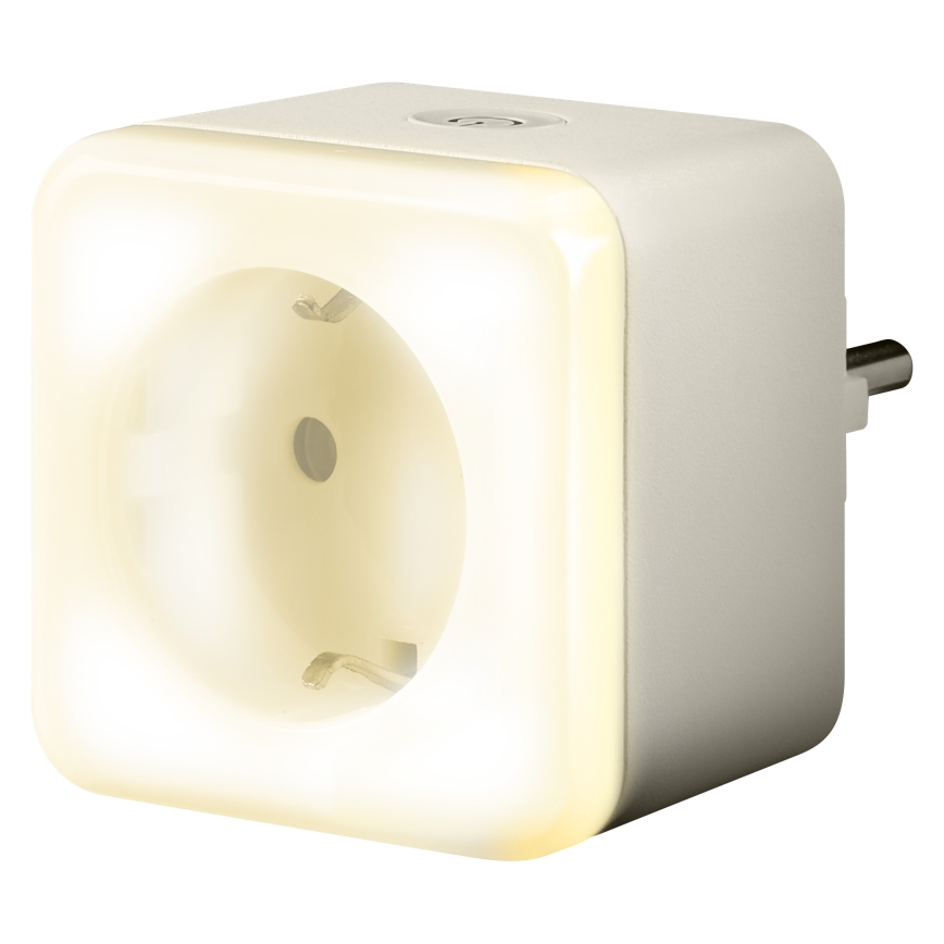 Osram - Ρυθμιζόμενη LED πρίζα SCHUKO SMART+ NIGHTLIGHT με ενσωματωμένο φωτισμό, 3680W/230V, Wi-Fi