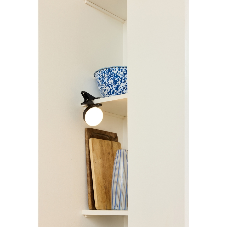 Osram - LED ρυθμιζόμενη επαναφορτιζόμενη επιτραπέζια λάμπα 3 σε 1 DECOR HELPER LED/1,8W/5V μαύρη