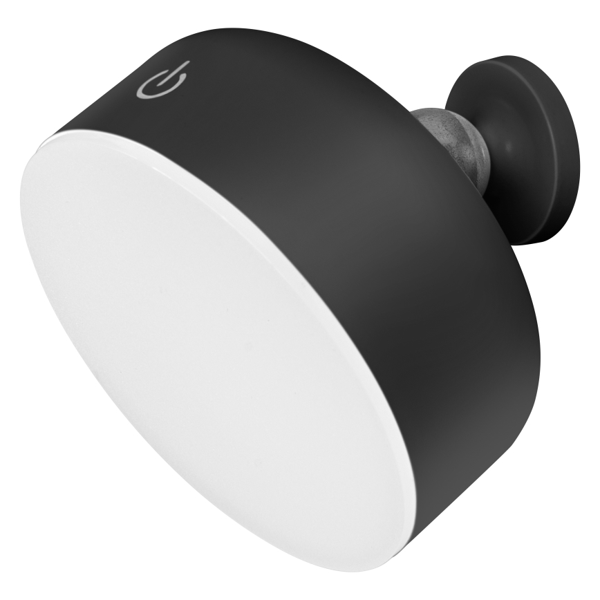 Osram - LED ρυθμιζόμενη επαναφορτιζόμενη επιτραπέζια λάμπα 3 σε 1 DECOR HELPER LED/1,8W/5V μαύρη