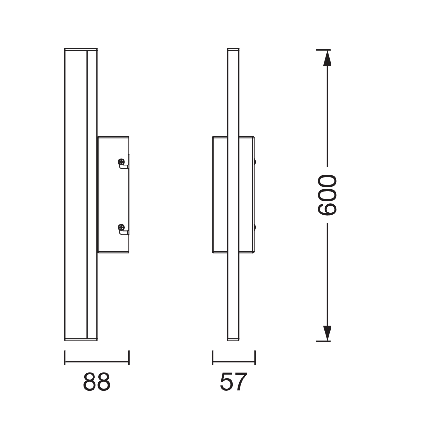 Osram - Ρυθμιζόμενος LED φωτισμός καθρέφτη για μπάνιο ORBIS MIRROR LED/10W/230V 3000/4000K 60 cm IP44 λευκό