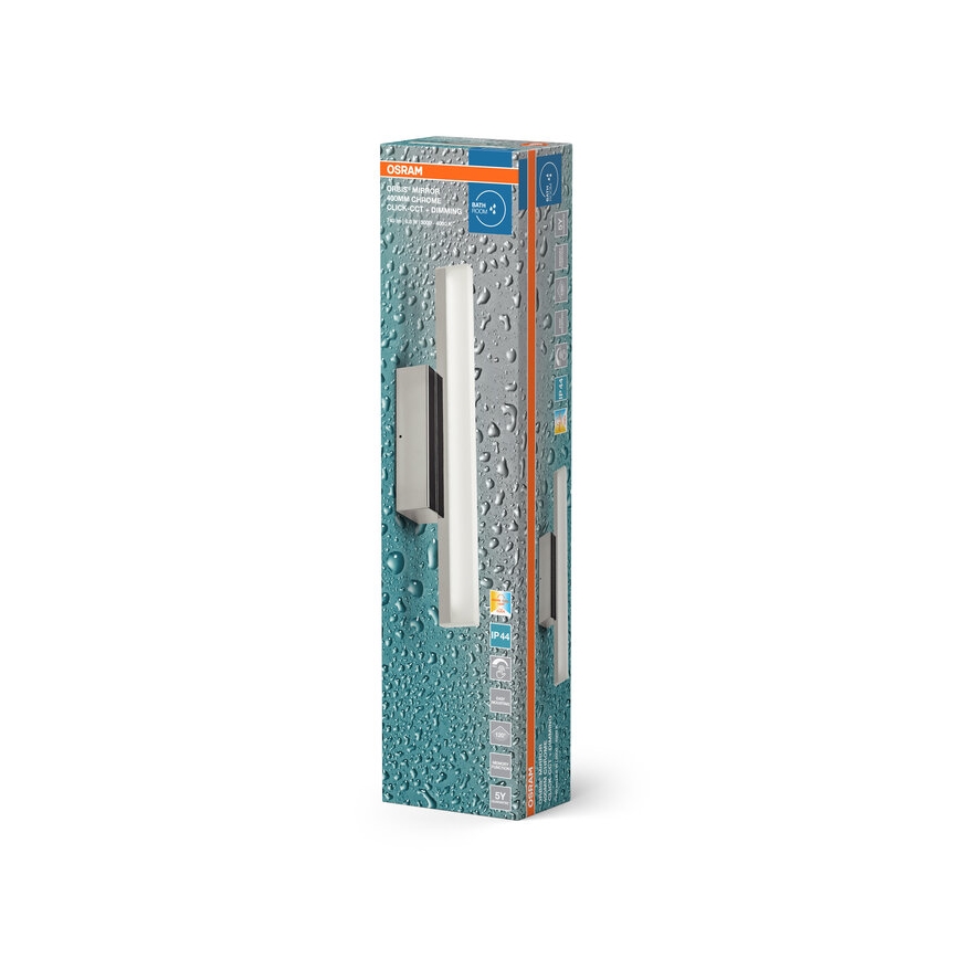 Osram - Ρυθμιζόμενο LED φωτιστικό για καθρέφτη ORBIS MIRROR LED/6,8W/230V 40 cm 3000/4000K IP44 γυαλιστερό χρώμιο