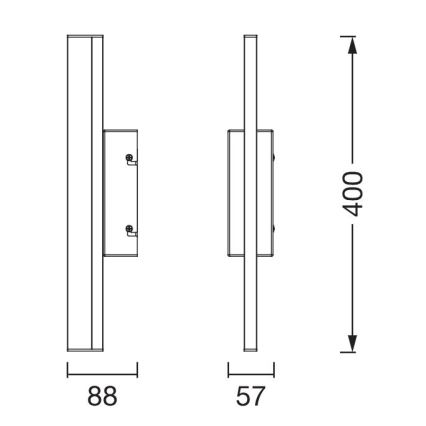 Osram - Ρυθμιζόμενο LED φωτιστικό για καθρέφτη ORBIS MIRROR LED/6,8W/230V 40 cm 3000/4000K IP44 γυαλιστερό χρώμιο