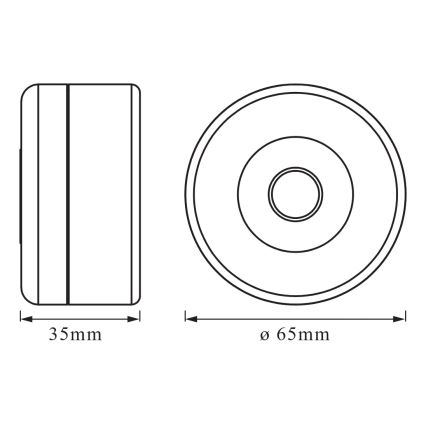 Osram - Ρυθμιζόμενο LED φωτιστικό προσανατολισμού DOT-IT LED/0,45W/5V 500 mAh λευκό