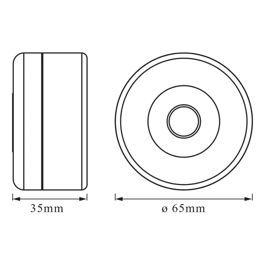 Osram - Ρυθμιζόμενο LED φωτιστικό προσανατολισμού DOT-IT LED/0,45W/5V 500 mAh λευκό