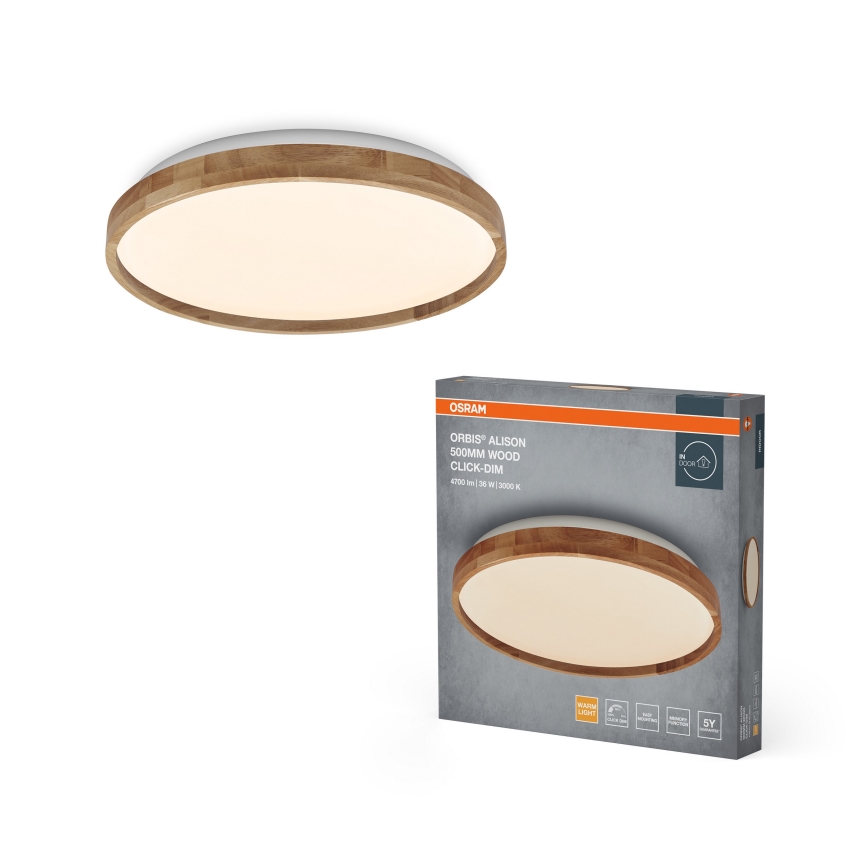 Osram - Ρυθμιζόμενο φωτιστικό οροφής ORBIS ALISON LED/36W/230V Ø 50 cm μπεζ
