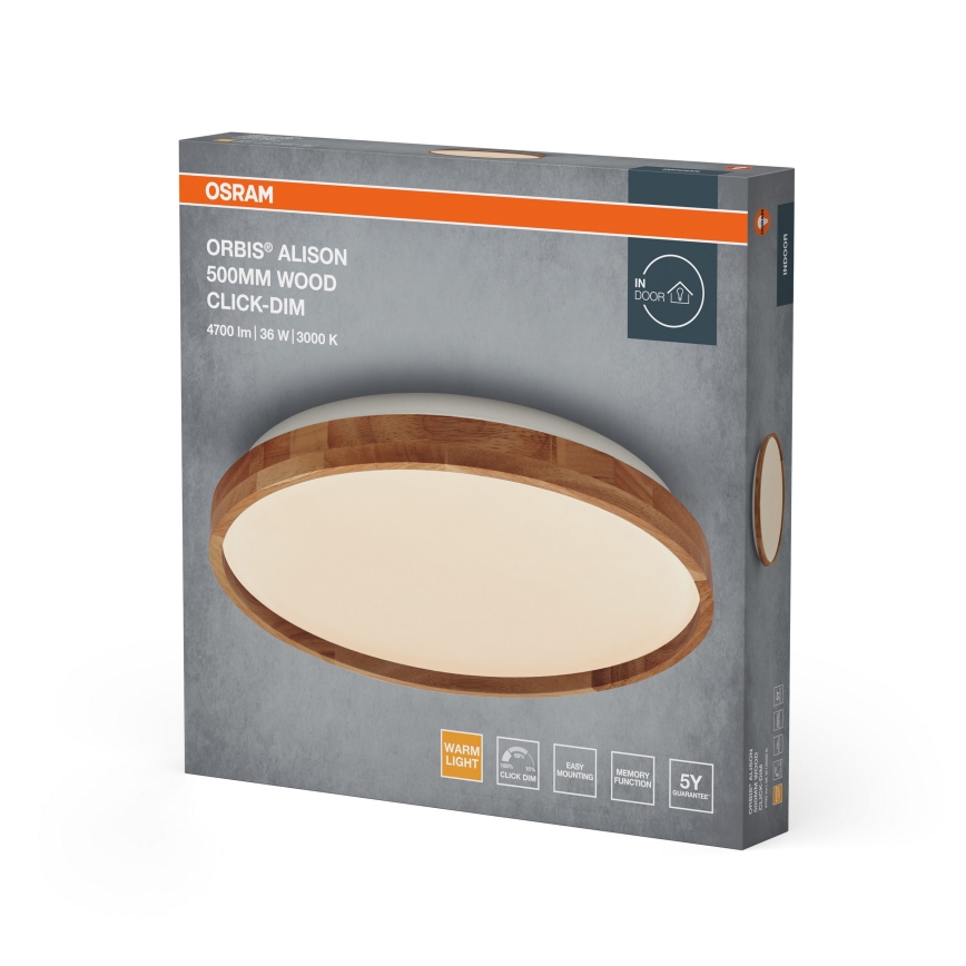 Osram - Ρυθμιζόμενο φωτιστικό οροφής ORBIS ALISON LED/36W/230V Ø 50 cm μπεζ