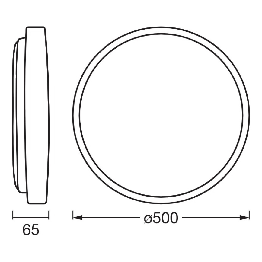 Osram - Ρυθμιζόμενο φωτιστικό οροφής ORBIS ALISON LED/36W/230V Ø 50 cm μπεζ