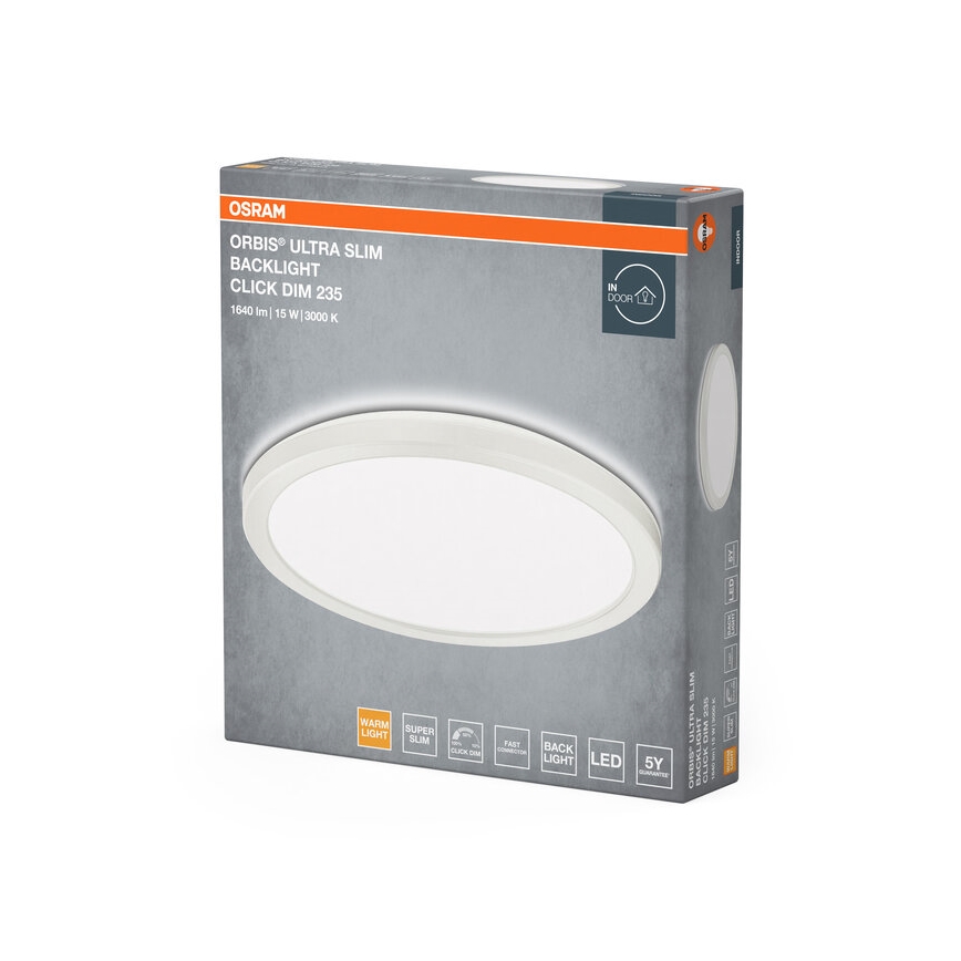 Osram - LED ρυθμιζόμενο φωτιστικό οροφής ORBIS LED/15W/230V λευκό