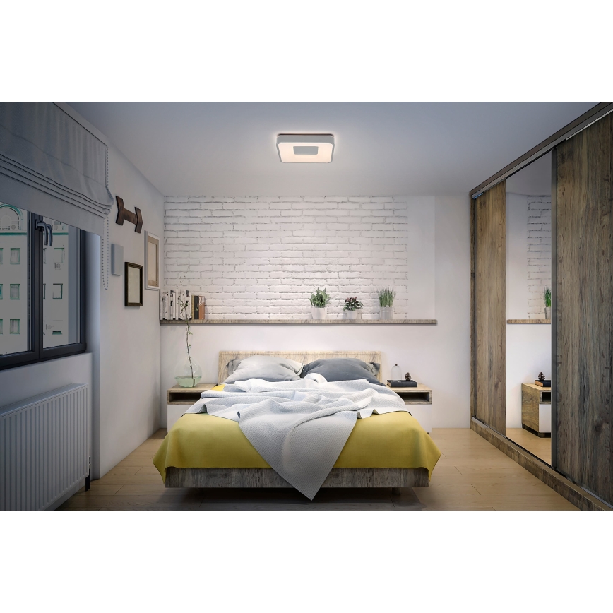 Osram - LED ρυθμιζόμενο φωτιστικό οροφής ORBIS PIANA LED/16W/230V 29x29 cm ασημί