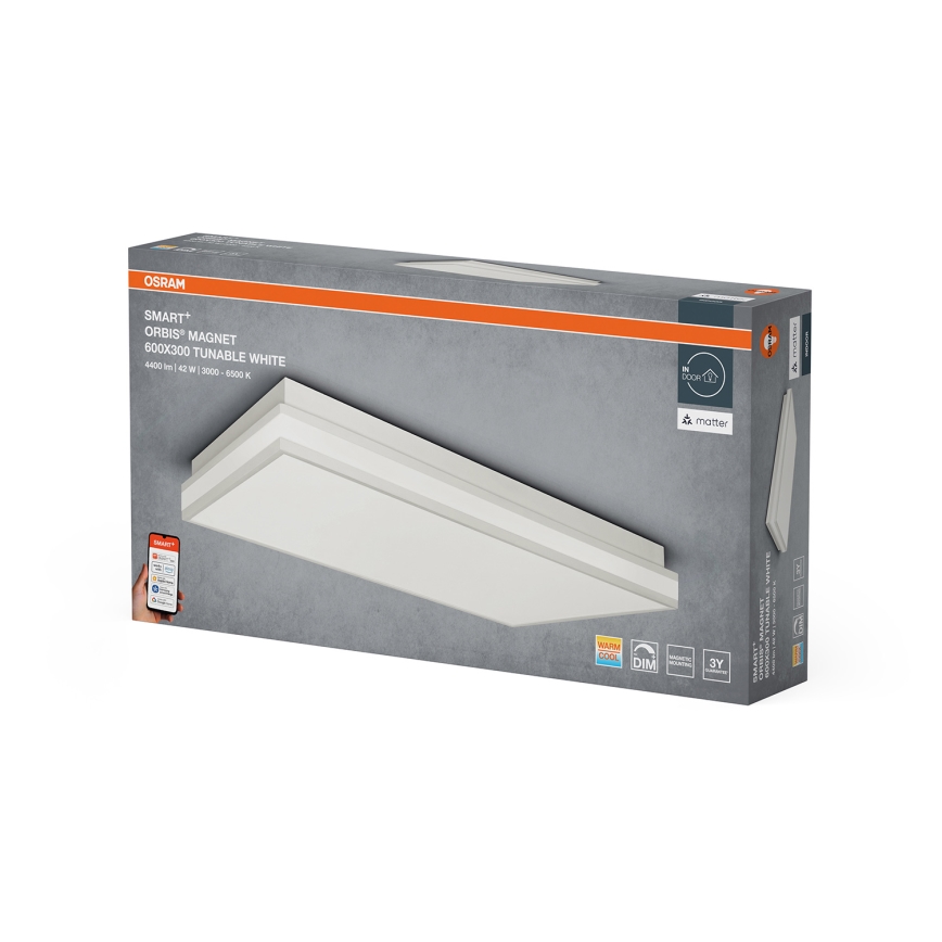 Osram - SMART+ MAGNET ρυθμιζόμενο φωτιστικό οροφής LED/42W/230V 30x60 cm 3000-6500K Wi‑Fi