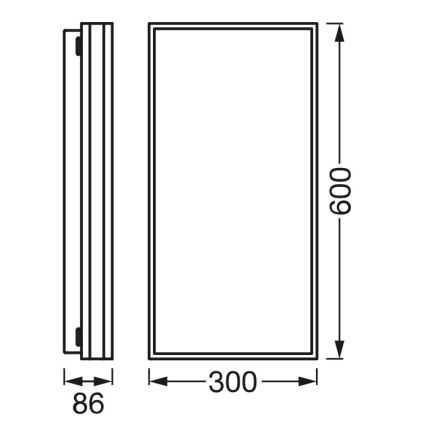 Osram - SMART+ MAGNET ρυθμιζόμενο φωτιστικό οροφής LED/42W/230V 30x60 cm 3000-6500K Wi‑Fi
