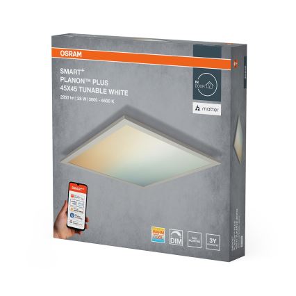 Osram - Ρυθμιζόμενο φωτιστικό οροφής LED SMART+ PLANON LED/28W/230V 45x45 cm 3000-6500K Wi-Fi