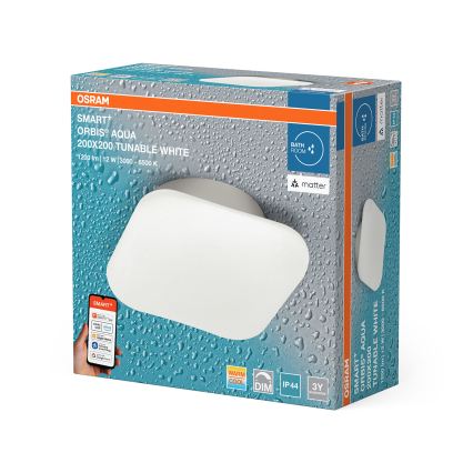 Osram - Ρυθμιζόμενο LED φωτιστικό οροφής για μπάνιο SMART+ AQUA LED/12W/230V 3000-6500K IP44 Wi-Fi