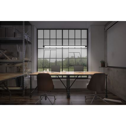 Osram - Ρυθμιζόμενο κρεμαστό LED φωτιστικό με καλώδιο OFFICE LINE LED/40W/230V 4000K 120 cm μαύρο