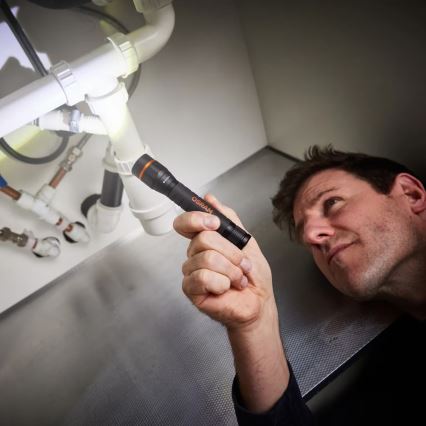 Osram - Ρυθμιζόμενος φορητός φακός LED LEDINSPECT TORCH 350 ESSENTIAL LED/4W/2xAAA IP44