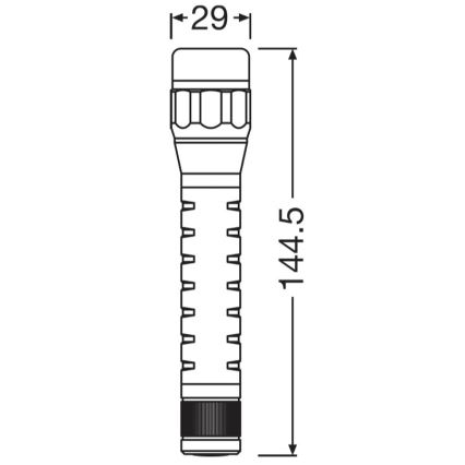 Osram - Ρυθμιζόμενος φορητός φακός LED LEDINSPECT TORCH 350 ESSENTIAL LED/4W/2xAAA IP44