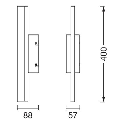 Osram - LED ρυθμιζόμενο φωτιστικό καθρέφτη μπάνιου με αισθητήρα αφής ORBIS MIRROR LED/6,8W/230V 40 cm 3000/4000K IP44 μπεζ
