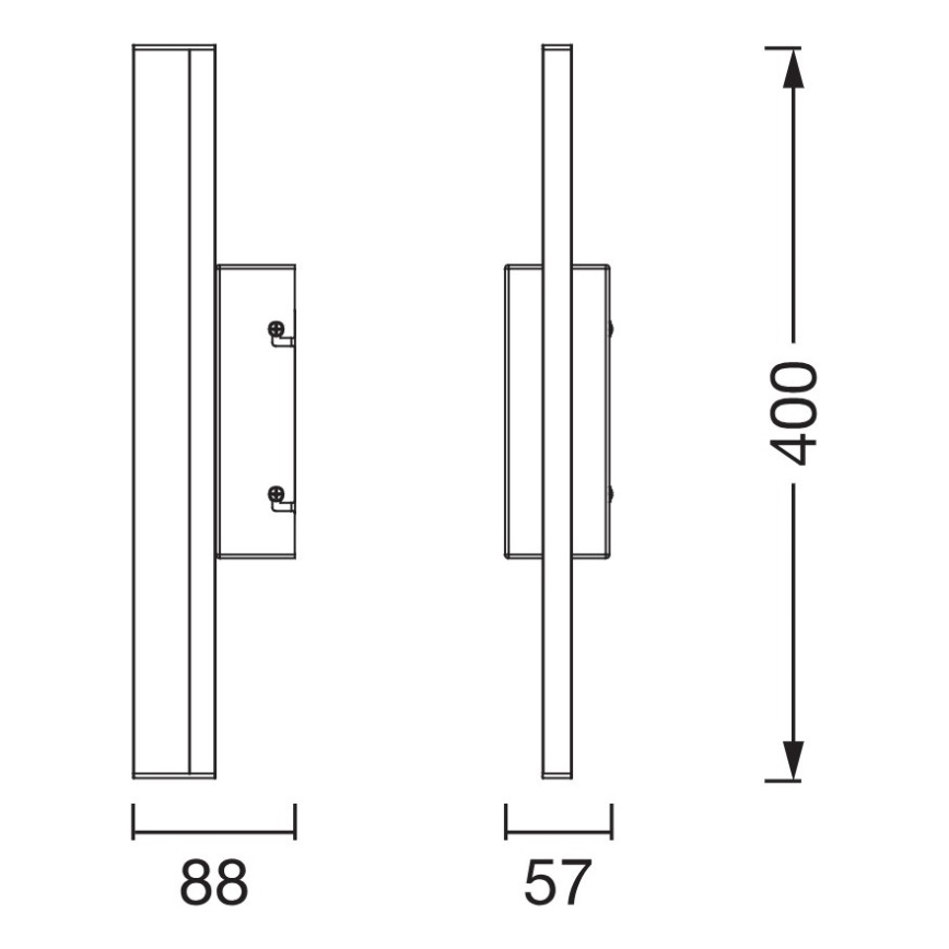 Osram - LED ρυθμιζόμενο φωτιστικό καθρέφτη μπάνιου με αισθητήρα αφής ORBIS MIRROR LED/6,8W/230V 40 cm 3000/4000K IP44 μπεζ