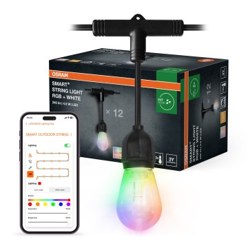 Osram - LED RGB Ρυθμιζόμενη αλυσίδα εξωτερικού χώρου SMART+ STRING 12xLED/230V 7,47m IP44 Wi-Fi