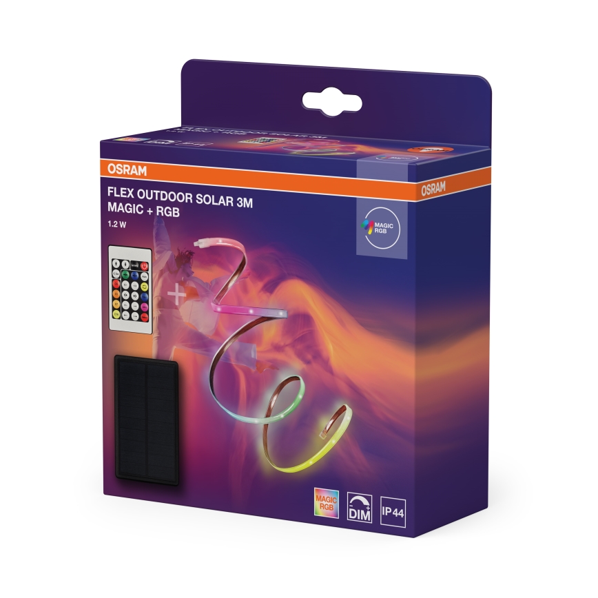 Osram - LED RGBW ρυθμιζόμενη ηλιακή ταινία FLEX MAGIC 3m LED/1,2W/3,7V 2000 mAh IP44 + τηλεχειριστήριο