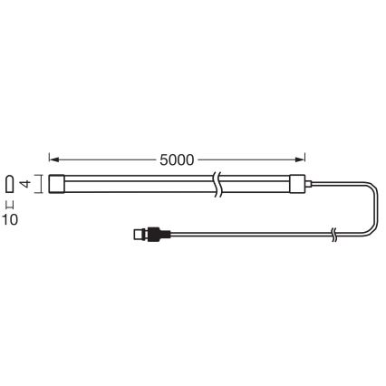 Osram - LED RGBW Ρυθμιζόμενη ηλιακή ταινία FLEX MAGIC 5m LED/1,6W/3,7V 2000 mAh IP44 + τηλεχειριστήριο