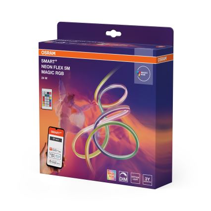 Osram - Ρυθμιζόμενη εξωτερική ταινία LED RGB SMART+ MAGIC 5m LED/24W/230V IP44 Wi-Fi+ με τηλεχειριστήριο