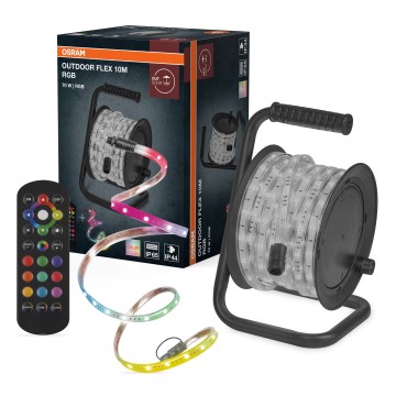 Osram - LED RGB ρυθμιζόμενη εξωτερική ταινία FLEX 10m LED/70W/230V IP65 + τηλεχειριστήριο