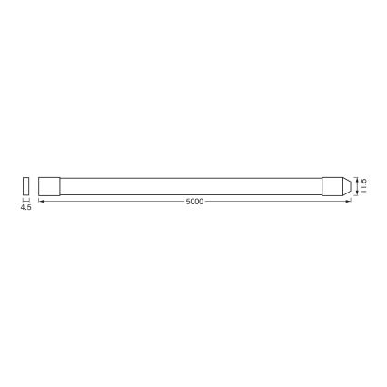 Osram - LED RGBW ρυθμιζόμενη ταινία εξωτερικού χώρου SMART+ FLEX 5m LED/14,5W/230V 2700-6500K IP44 Wi-Fi