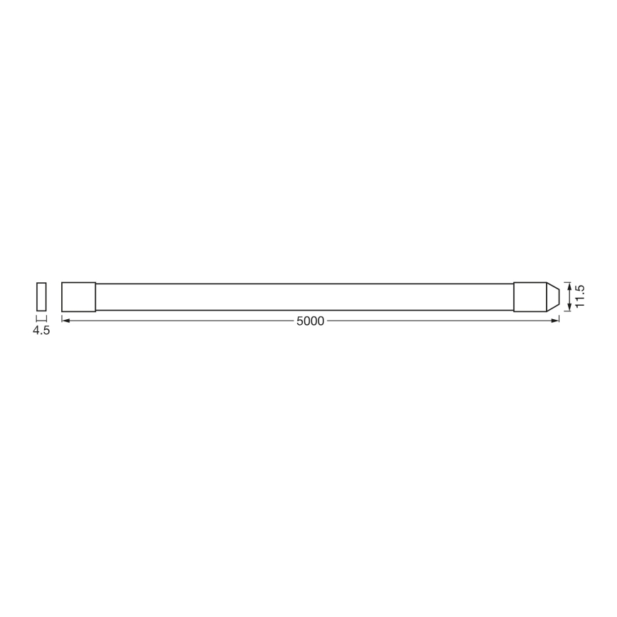 Osram - LED RGBW ρυθμιζόμενη ταινία εξωτερικού χώρου SMART+ FLEX 5m LED/14,5W/230V 2700-6500K IP44 Wi-Fi