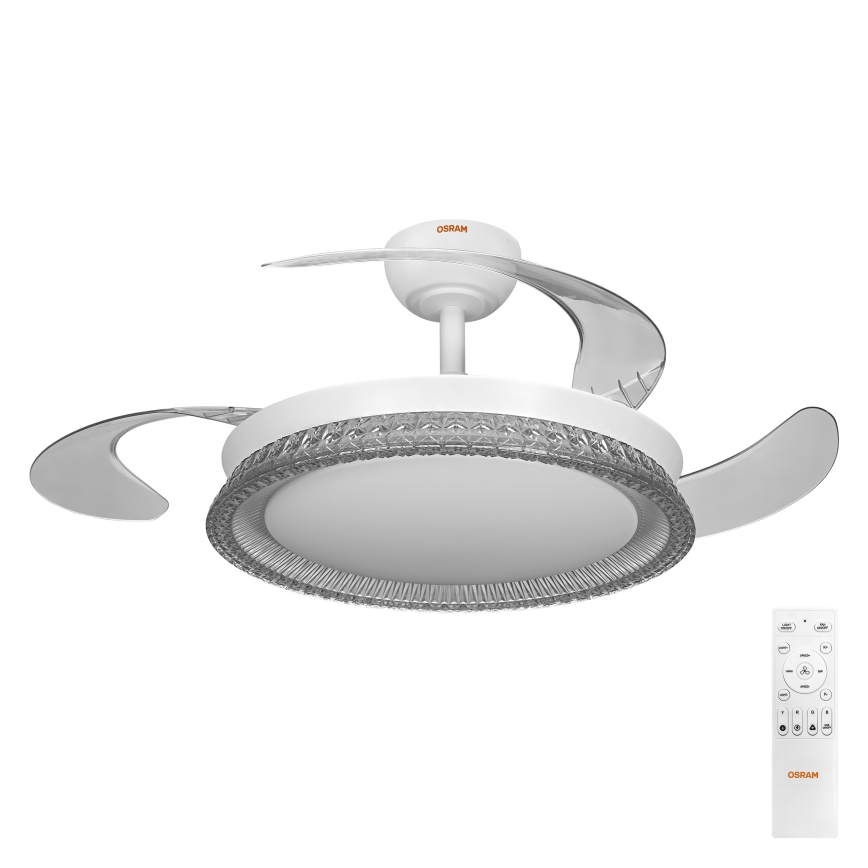 Osram - Ρυθμιζόμενο φωτιστικό οροφής LED RGB με ανεμιστήρα CIERZO LED/35W/230V 3000-6500K + τηλεχειριστήριο