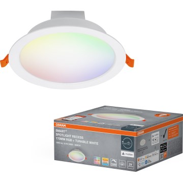 Osram - LED RGB Ρυθμιζόμενο εντοιχισμένο φωτιστικό οροφής SMART+ DOWNLIGHT LED/12W/230V 3000-6500K Wi-Fi