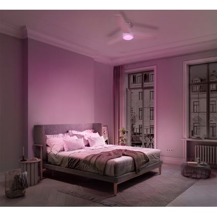 Osram - Ανεμιστήρας οροφής LED RGB με ρυθμιζόμενη φωτεινότητα NORDES LED/18W/230V 3000-6500K + τηλεχειριστήριο