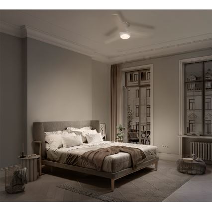 Osram - Ανεμιστήρας οροφής LED RGB με ρυθμιζόμενη φωτεινότητα NORDES LED/18W/230V 3000-6500K + τηλεχειριστήριο
