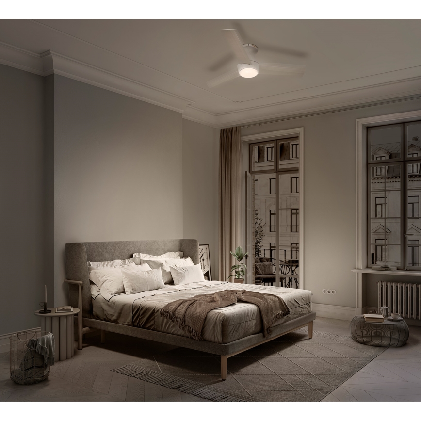 Osram - Ανεμιστήρας οροφής LED RGB με ρυθμιζόμενη φωτεινότητα NORDES LED/18W/230V 3000-6500K + τηλεχειριστήριο