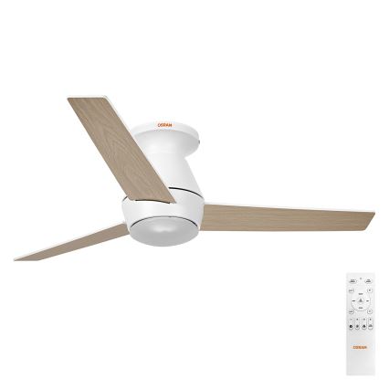 Osram - Ανεμιστήρας οροφής LED RGB με ρυθμιζόμενη φωτεινότητα NORDES LED/18W/230V 3000-6500K + τηλεχειριστήριο