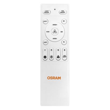 Osram - Ανεμιστήρας οροφής LED RGB με ρυθμιζόμενη φωτεινότητα NORDES LED/18W/230V 3000-6500K + τηλεχειριστήριο