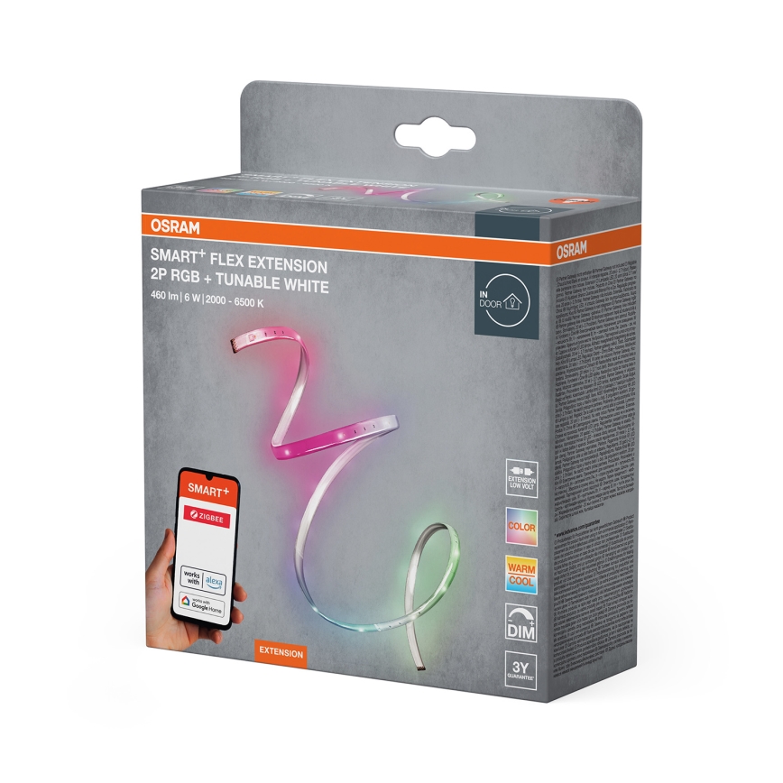 Osram - LED RGB+TW Επεκτάσιμη ρυθμιζόμενη ταινία SMART+ FLEX 1,2m LED/6W/12V