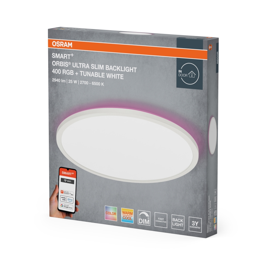 Osram - LED RGBW Ρυθμιζόμενο φωτιστικό οροφής SMART+ ORBIS LED/25W/230V διάμ. 40 cm 2700-6500K Wi-Fi